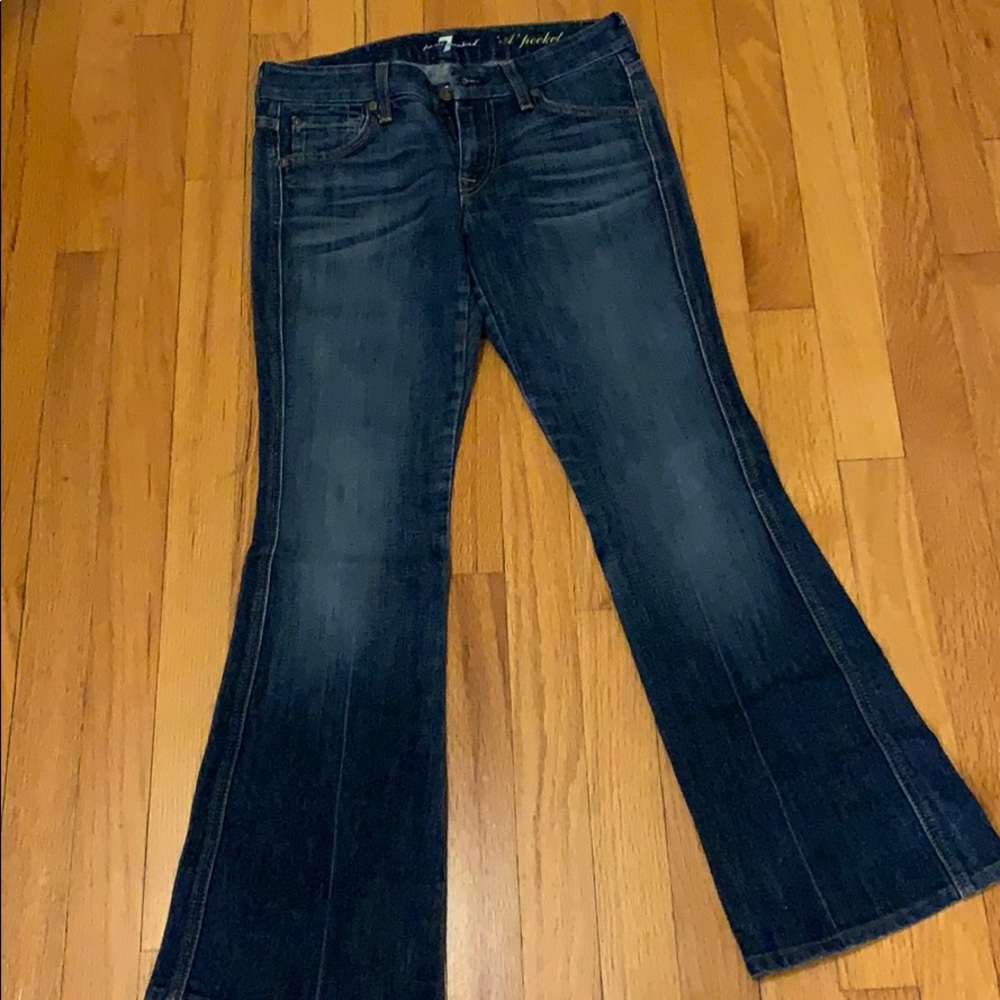 7 for all mankind fit and flare jeans ;)